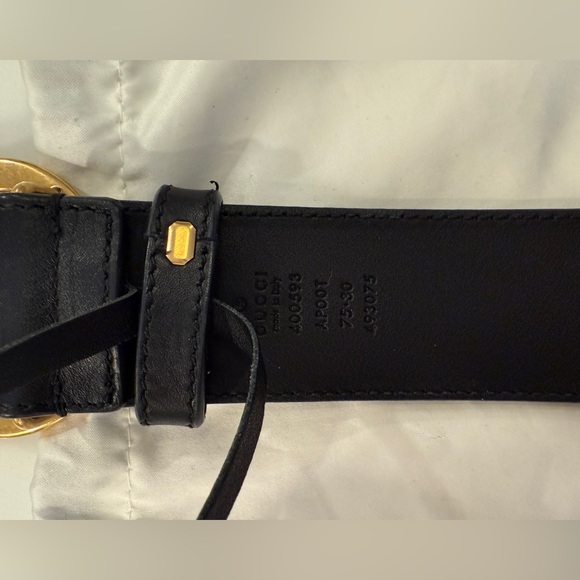 Gucci Marmont Double G Leather Belt – Black - Picture 3 of 4